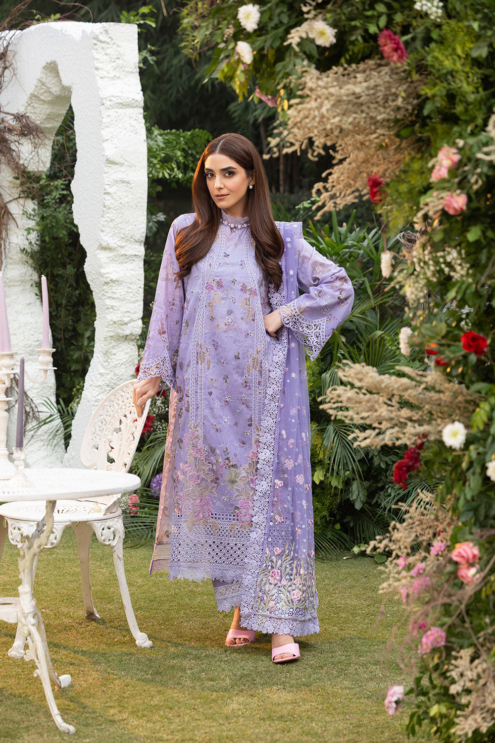 lawn dress design 2025 Design 15A Luxury Lawn 2025 Unstitched – Sobia Nazir